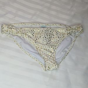 Hot Water Bikini Bottom Cream W/ Stars XL